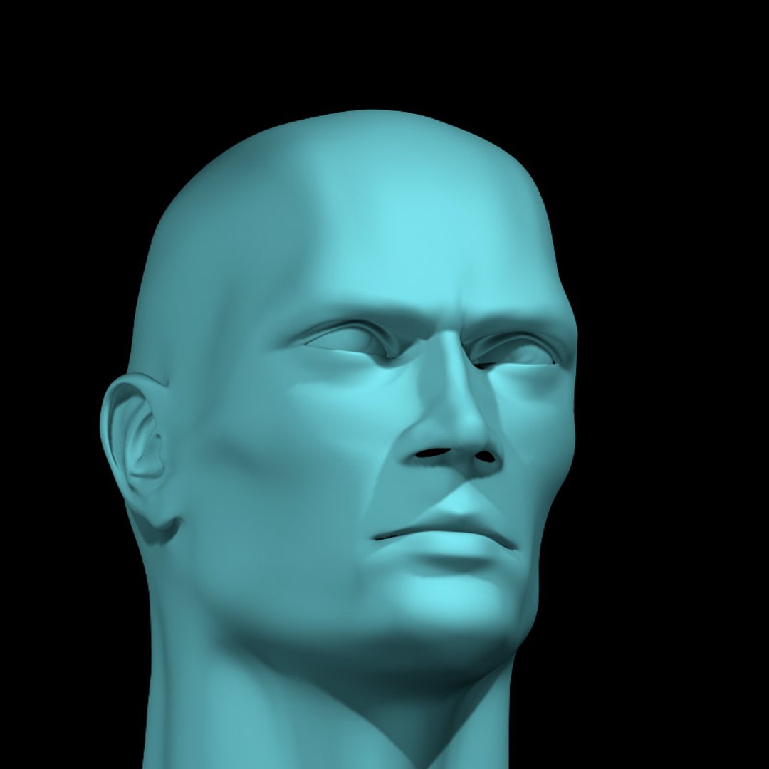 male head human 3d 3ds