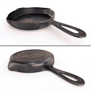 cast iron skillet 3d model