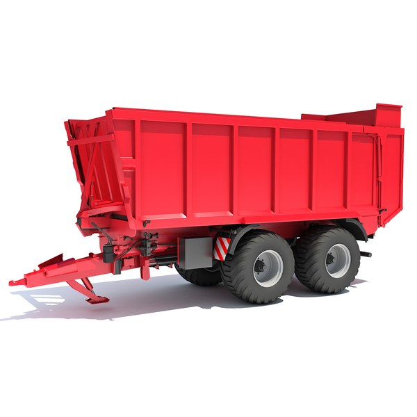 Farm Tractor Trailer 3D model