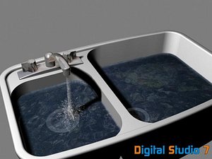 kitchen sink 3d model