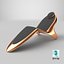 Swissolina - Lounge Chair GOLD 3D model