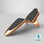 Swissolina - Lounge Chair GOLD 3D model