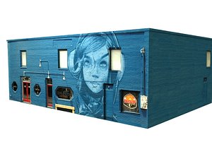 3d pub bar scene model