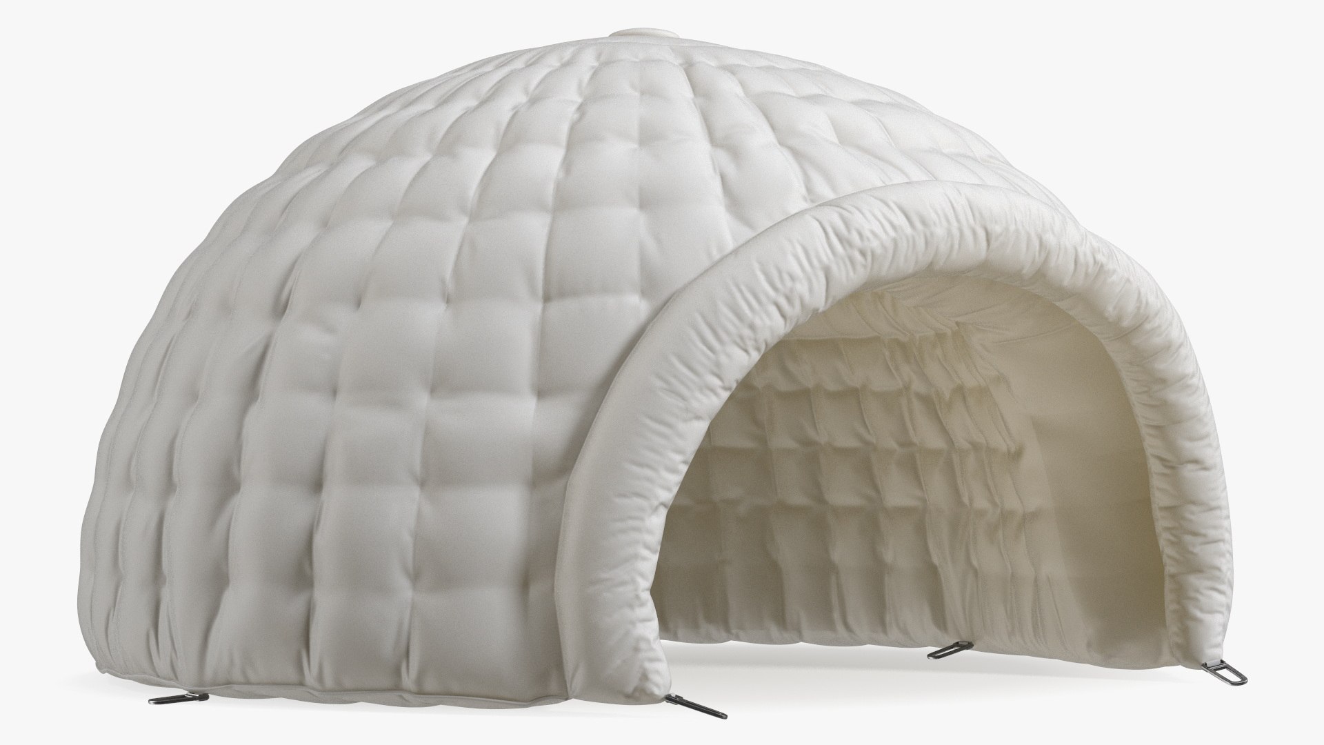 Inflatable Igloo Tent White 3D model preview