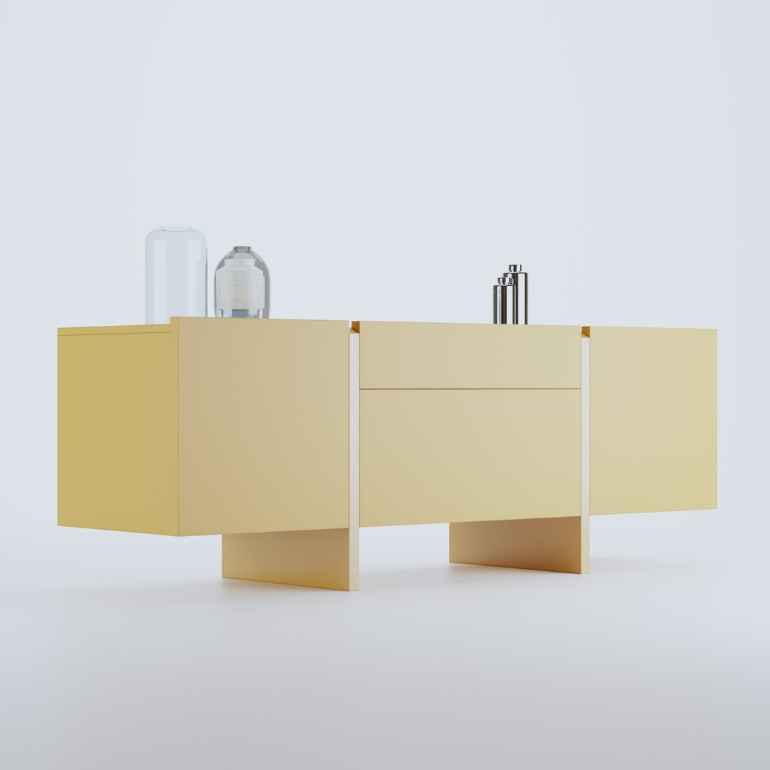 Arrow Modern Sideboard Model - TurboSquid 1682527