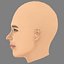 Michelle Rodriguez Head - No Hair - Low poly head for game