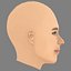 Michelle Rodriguez Head - No Hair - Low poly head for game