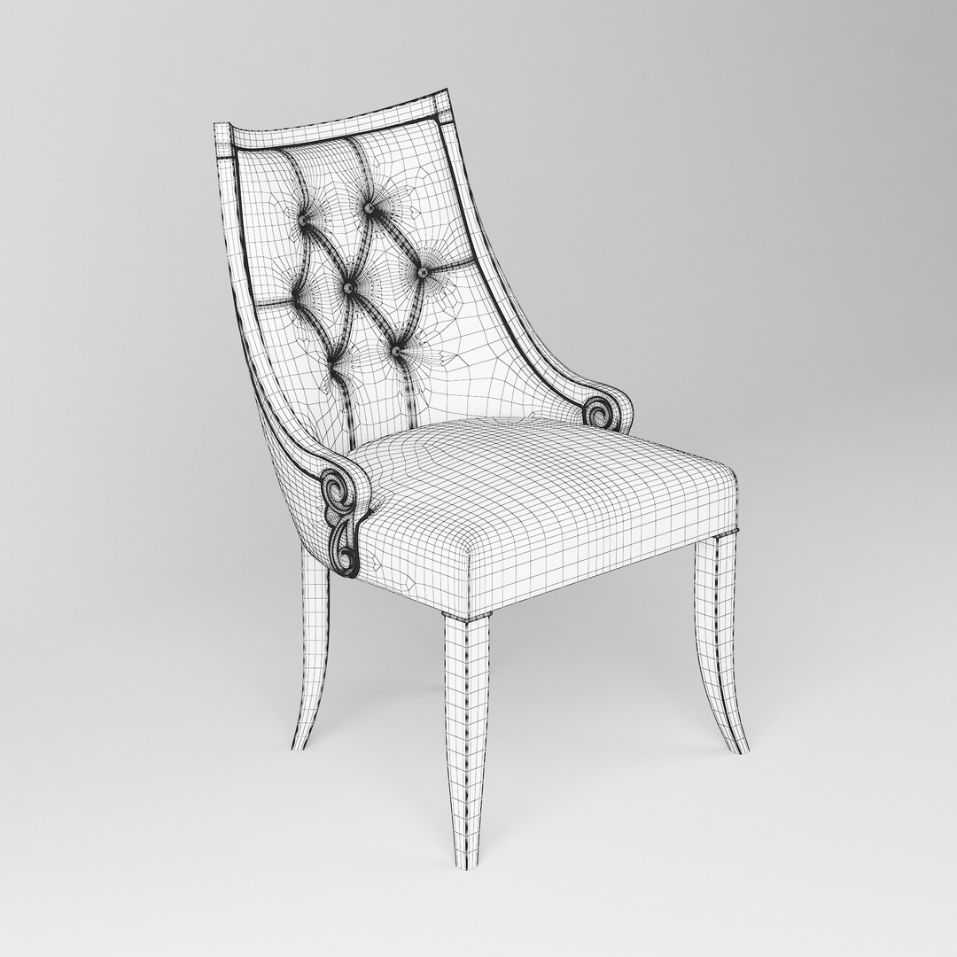 Classic Dining Chair 001 3D TurboSquid 2268949