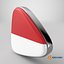 Indonesia Flag Icon 3D