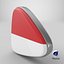 Indonesia Flag Icon 3D