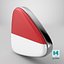 Indonesia Flag Icon 3D