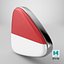 Indonesia Flag Icon 3D