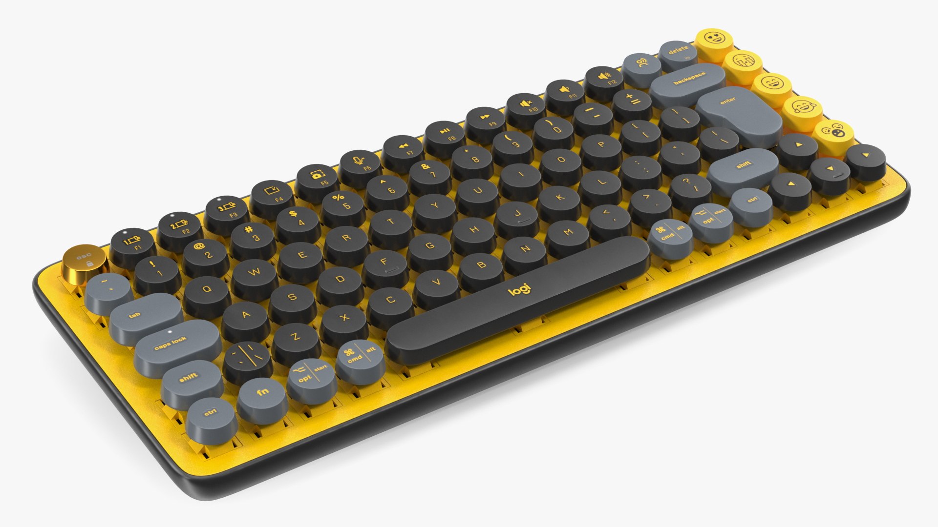 Pop Key Keyboard Logitech Yellow 3D Model - TurboSquid 1974436