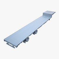 Drop Deck Semi-Trailer - LODs No Textures