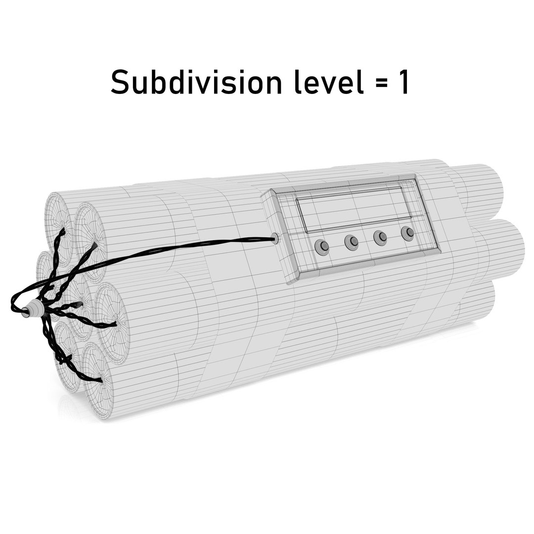 3D Timer Bomb Dynamite https://p.turbosquid.com/ts-thumb/pG/cXzKwR/3x/wireframe4/jpg/1649893835/1920x1080/fit_q87/f857c2dc4e8d0af7431fba2bfb25ea598e5ff4d5/wireframe4.jpg