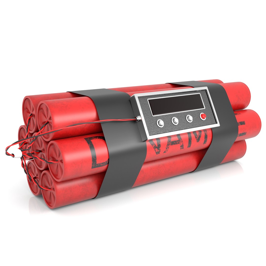 3D Timer Bomb Dynamite https://p.turbosquid.com/ts-thumb/pG/cXzKwR/pU/4/jpg/1649892788/1920x1080/fit_q87/78abf9b8b06de1c92a715f5e883e9c604361a062/4.jpg