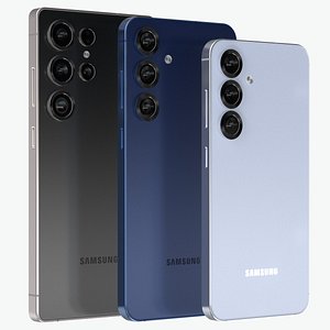 3D Samsung Galaxy S25 and S25 Plus and S25 Ultra