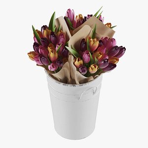Flowers In Bucket
