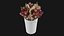 Flowers In Bucket And Bouquets Set