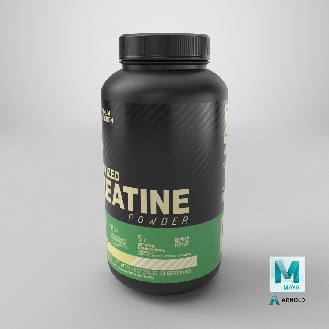 3D Creatine Supplement Bottle https://p.turbosquid.com/ts-thumb/pH/6Q9C2Y/qY/stemcell_maya_arnold_render/png/1743180736/1920x1080/fit_q87/57d8d477ed4d2fa3abc2170850f1322367c7774e/stemcell_maya_arnold_render.jpg