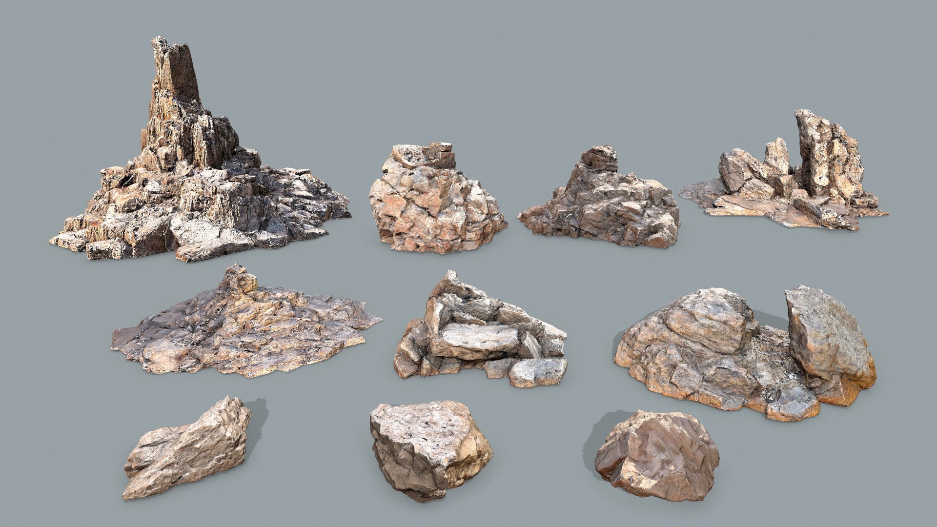 Desert Rocks 3D Model - TurboSquid 2255722