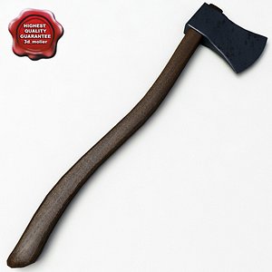 3d model axe modelled