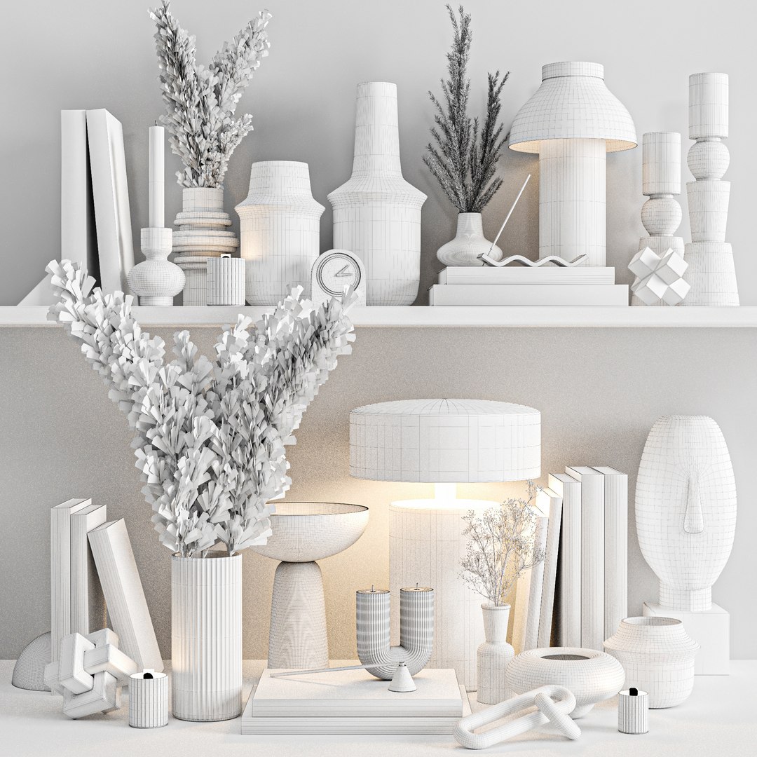 3D Decorative Set 02 - TurboSquid 2079378