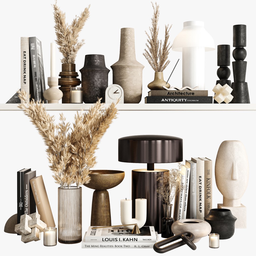 3D Decorative Set 02 - TurboSquid 2079378