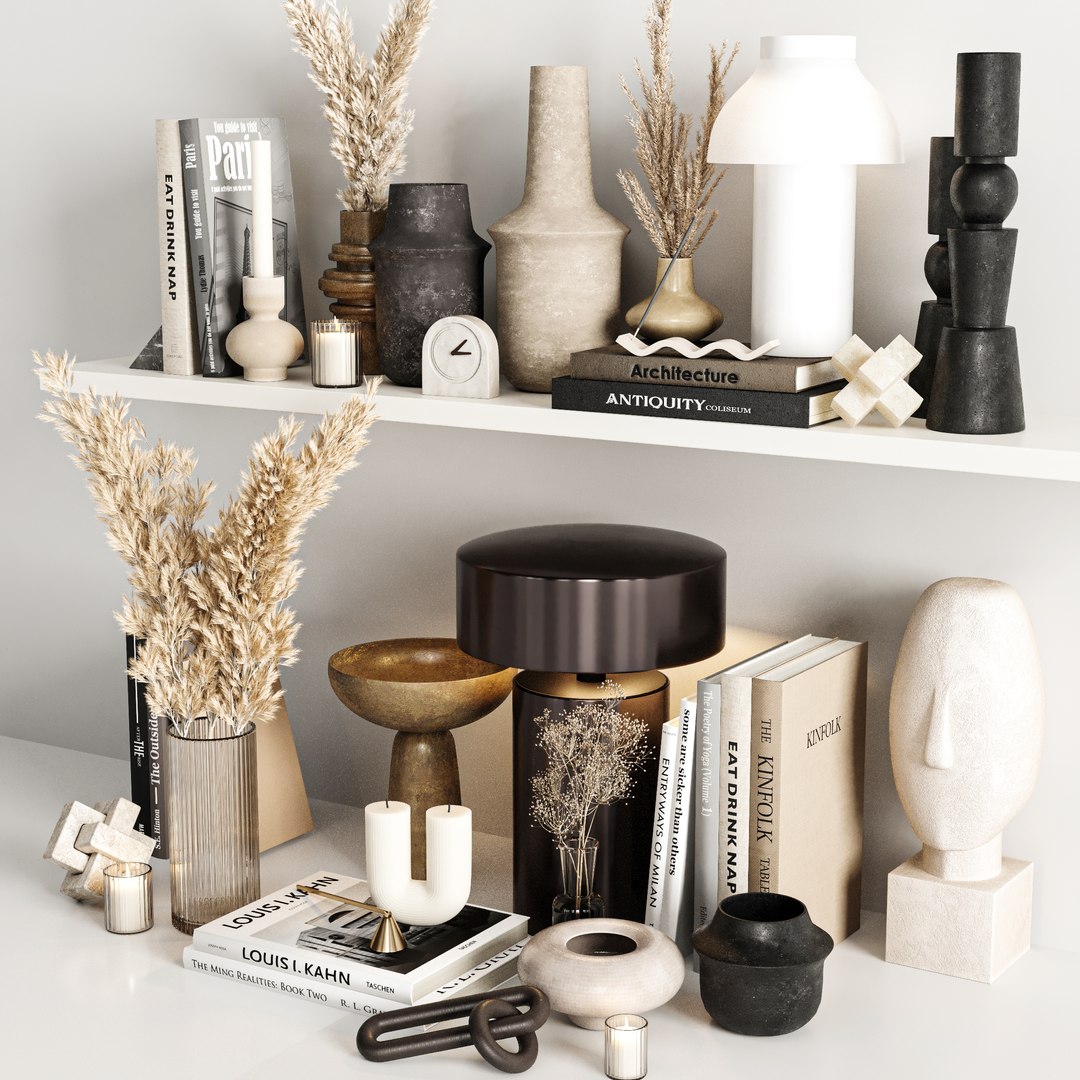 3D Decorative Set 02 - TurboSquid 2079378