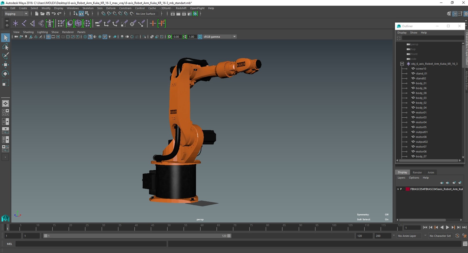 6-axis Robot Arm Kuka KR 16-3 model https://p.turbosquid.com/ts-thumb/pH/J8XDLU/NB/6axisrobotarmkukakr163mb3dmodel040/jpg/1707564986/1920x1080/fit_q87/55130d84c19659d2b6add86b8bd9915f8f77f893/6axisrobotarmkukakr163mb3dmodel040.jpg