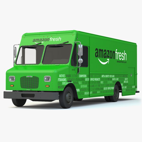 amazon fresh delivery truck 3d model