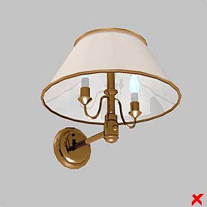 3d model wall lamp