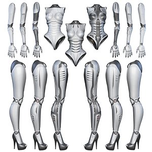 ロボットガール3Dモデル - TurboSquid 1769178