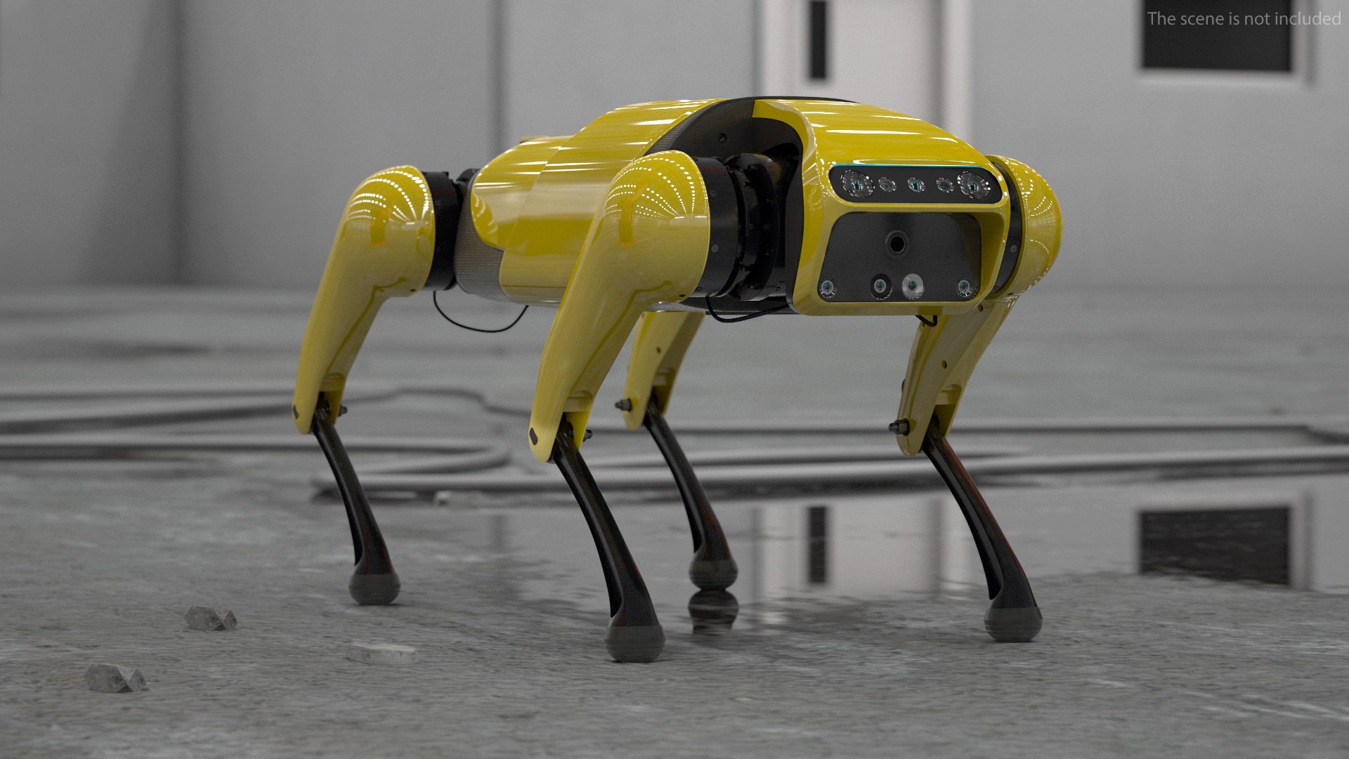 3D Dog Robot Yellow model - TurboSquid 1836568