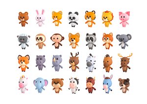 Pack008 Cartoon Animal Pack 1