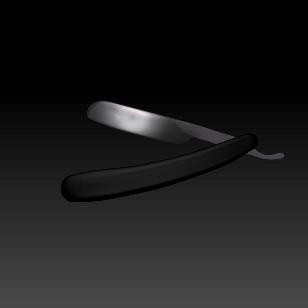 3D straight razor - TurboSquid 1287737