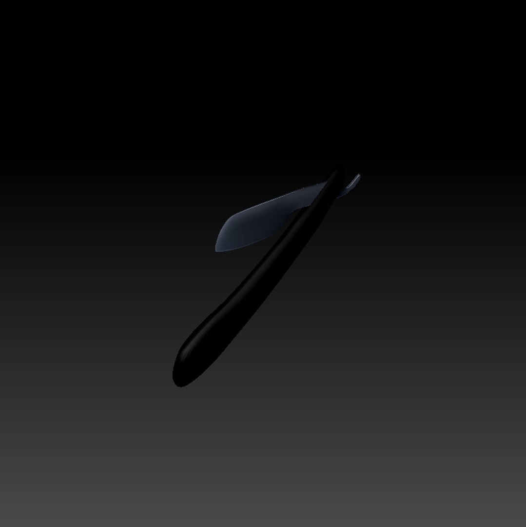 3D straight razor - TurboSquid 1287737