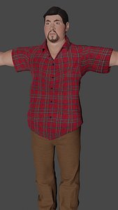 Man 01 Low-Poly Game-Ready Low-poly 3D