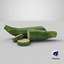 Fresh Green Zucchini Slices 4 3D model