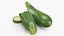 Fresh Green Zucchini Slices 4 3D model