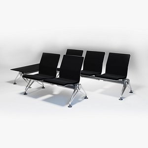 3D Airport Seatings Chairs - 004 model