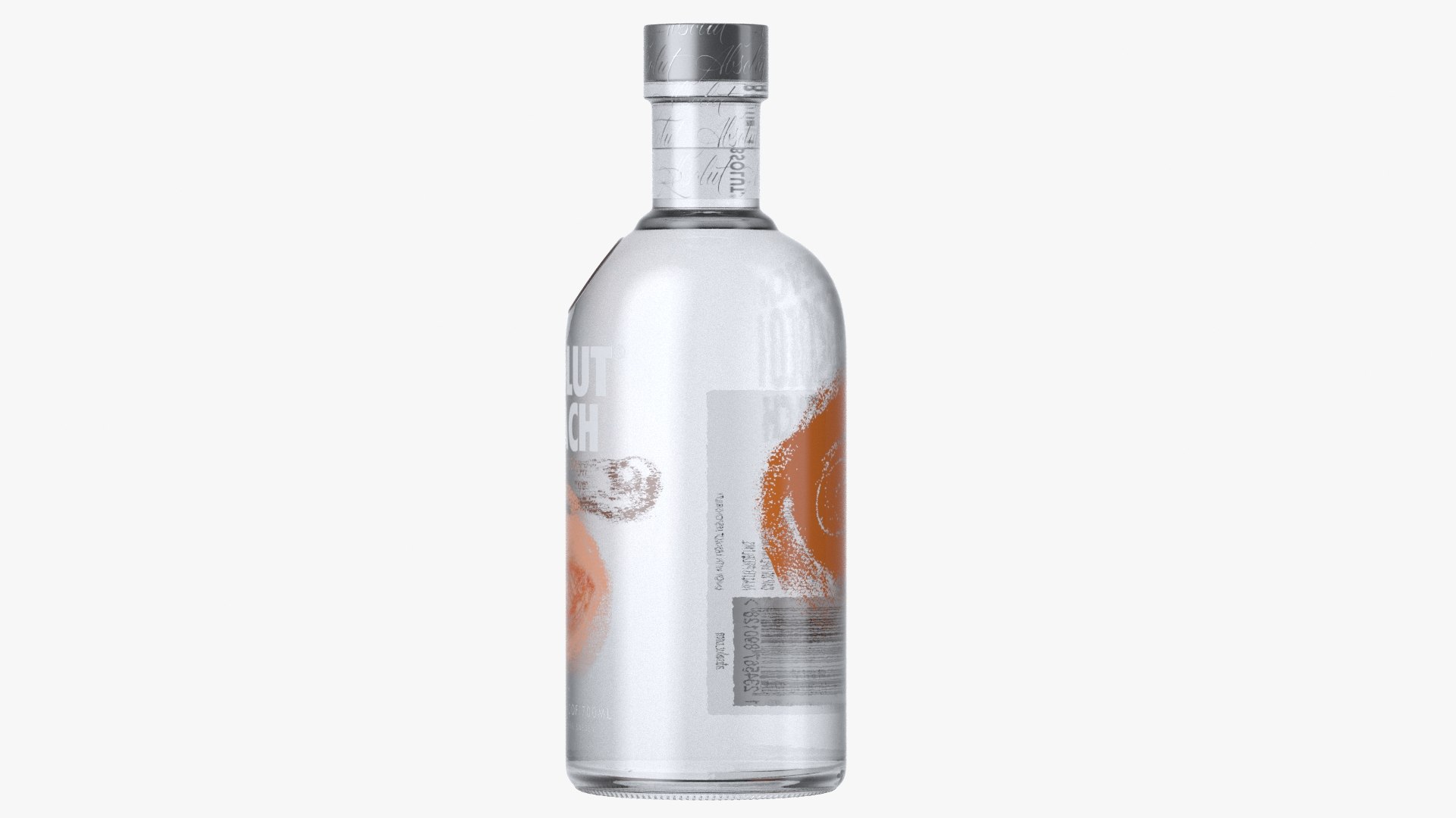 Absolut Apeach Vodka Bottle Model - TurboSquid 1477432