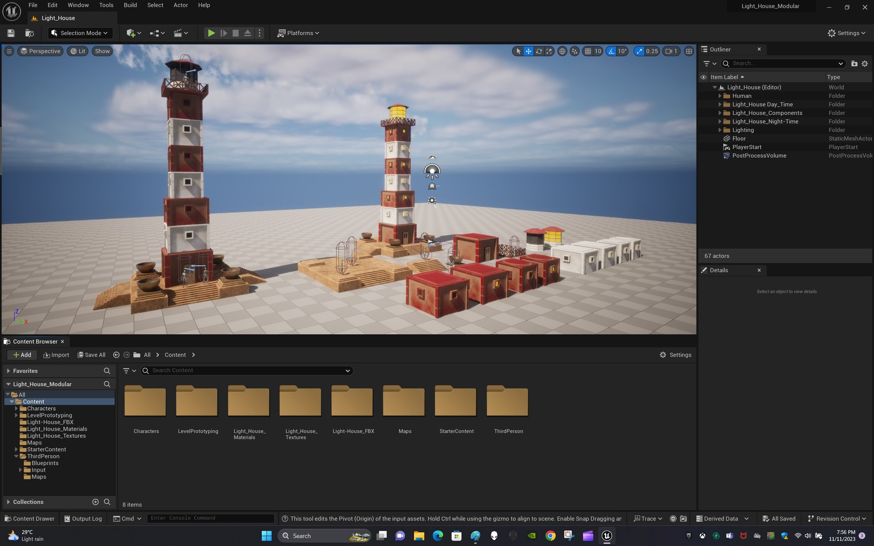 Light House Modular Kit 3D - TurboSquid 2427740