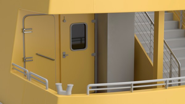 modelo 3d Ferry fluvial de pasajeros - TurboSquid 2259842