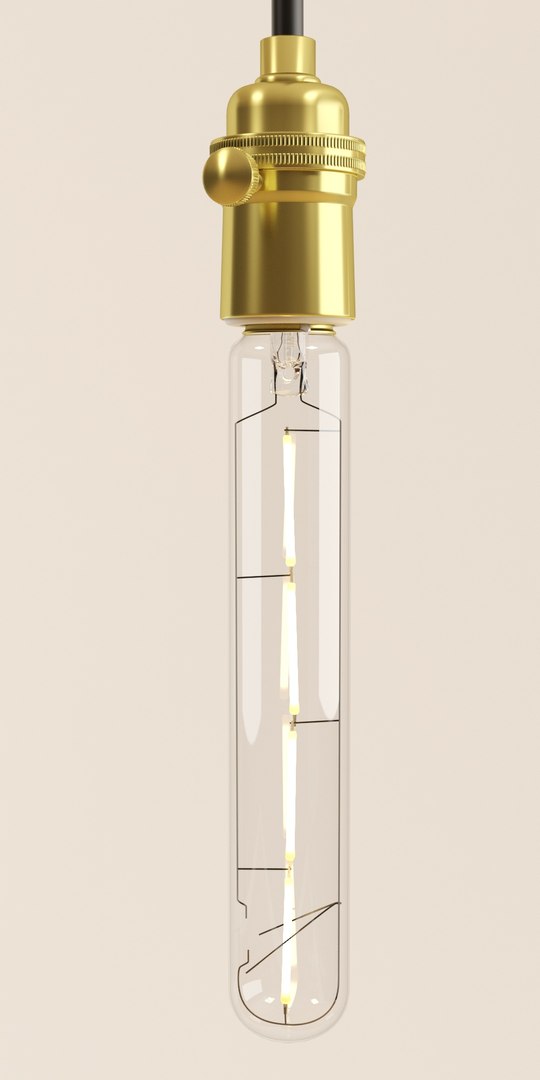 Decorative Edison Led Tube 3D Model - TurboSquid 1384435