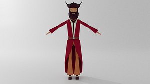 Pirates 3pcb rigged Low-poly