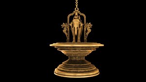 Elephant hanging oil lamp 3D model