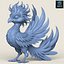 Fantasy-Feuervogel, druckfertiges 3D-Modell
