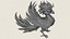 Fantasy-Feuervogel, druckfertiges 3D-Modell