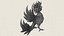 Fantasy-Feuervogel, druckfertiges 3D-Modell